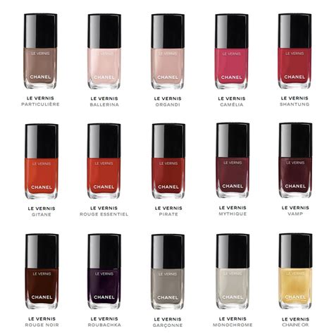 chanel le vernis spring 2016|Chanel nails color chart.